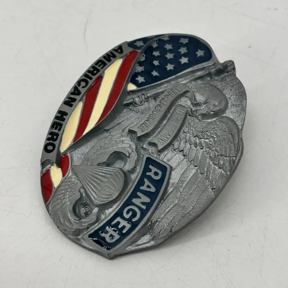 Great American Buckle for Belts American Hero Ranger Eagle